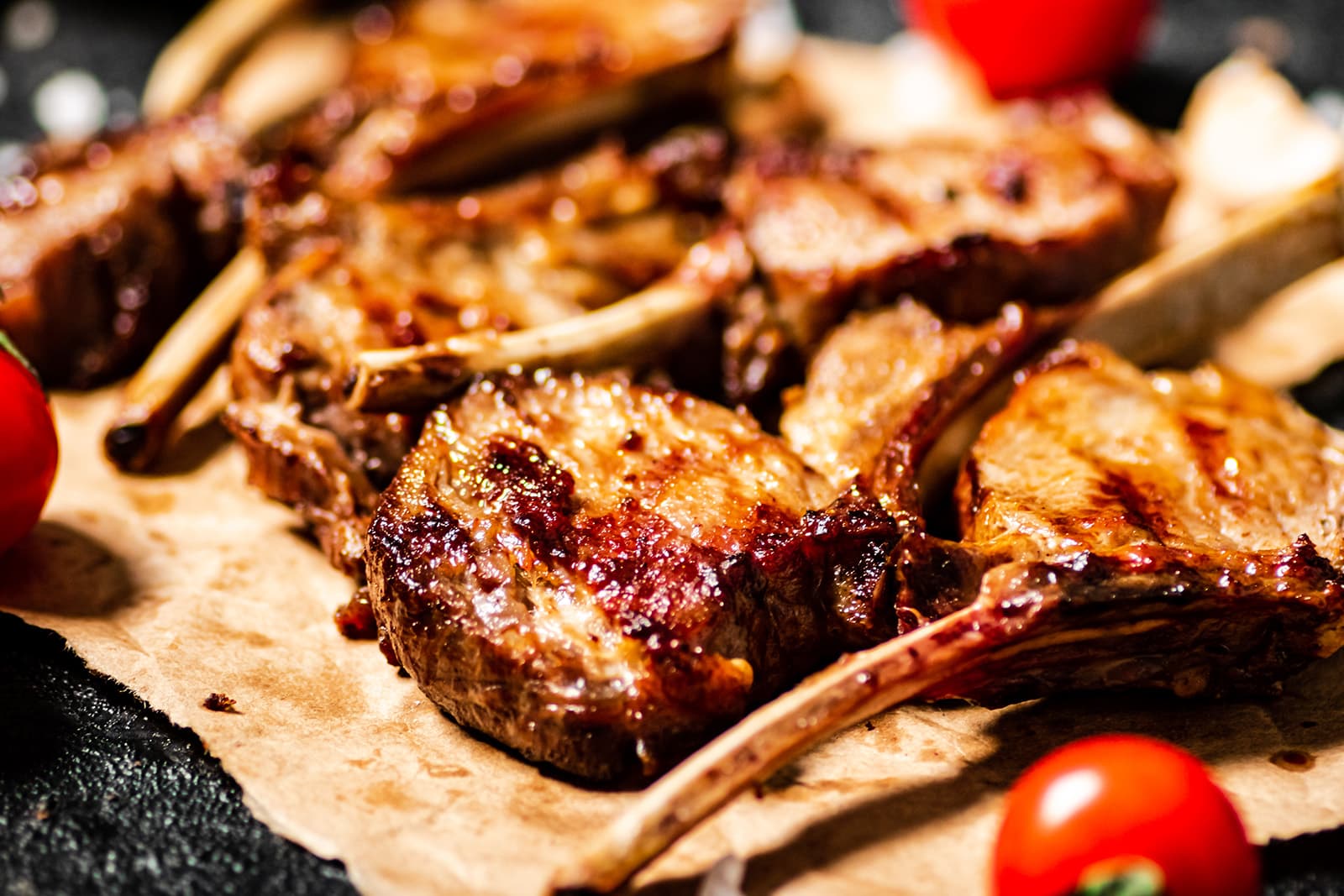 Lamb Chops with Black Orchard Blend