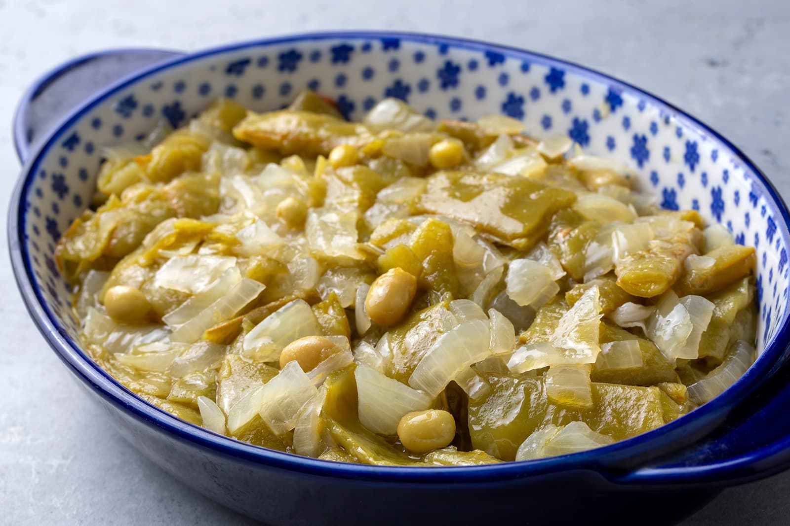 Braised Leeks with White Beans & Olive Oil
