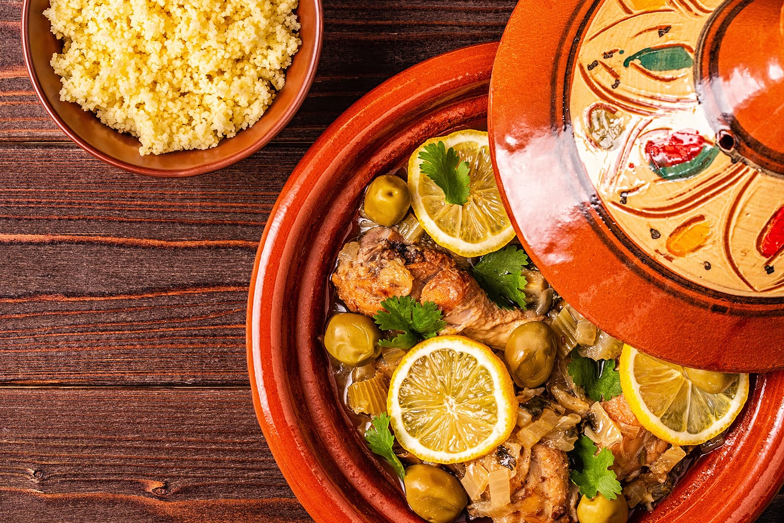 Chicken Tagine with Preserved Lemon and Golden Citrus Shore